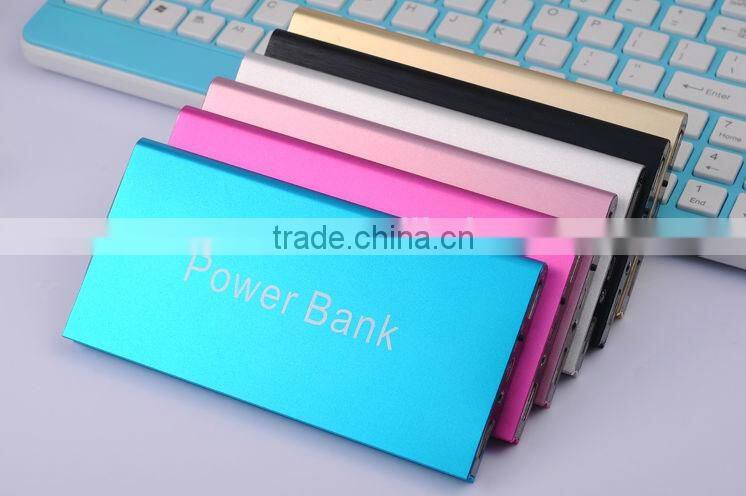 Real capacity Credit card portble smart power bank USB external power bank
