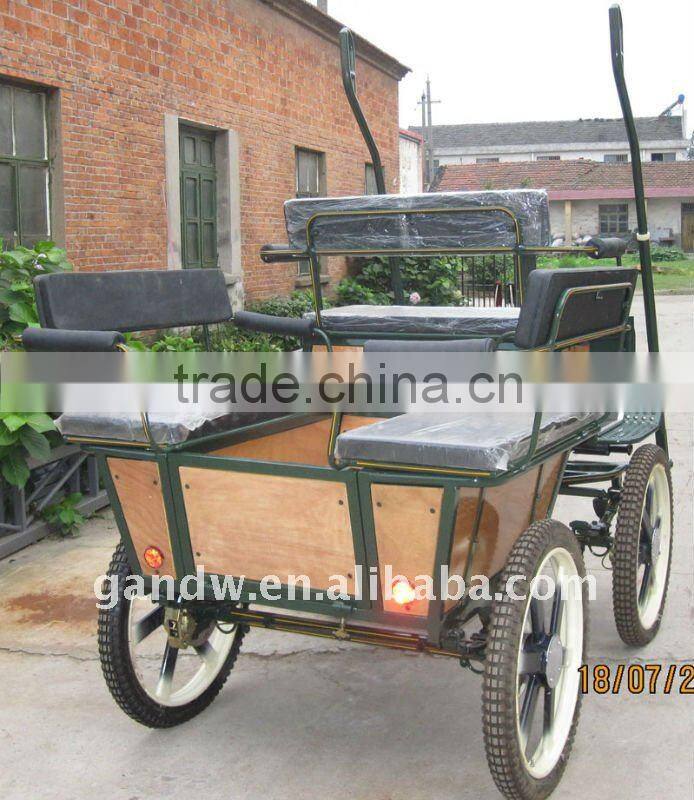 2014 Hot sale Steel Marathon horse cart for 2horse