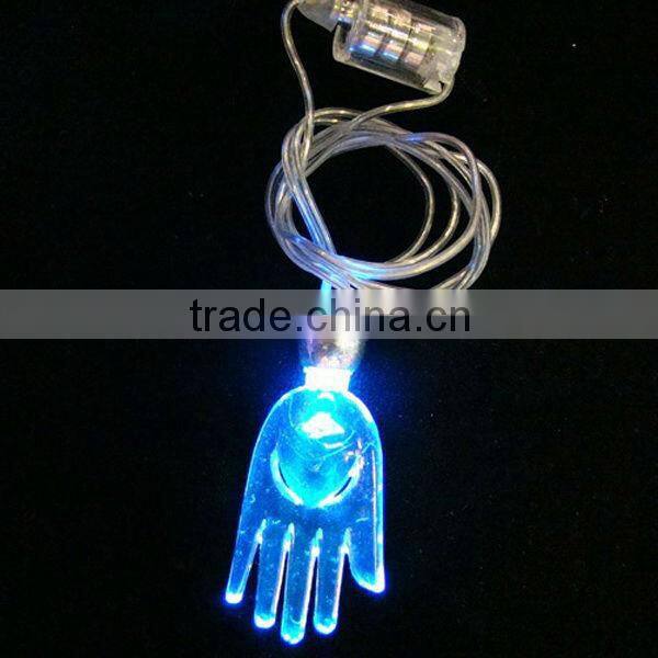 Novelty hot led necklace light