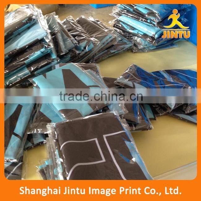 Promotional small knitted custom polyester advertising flag