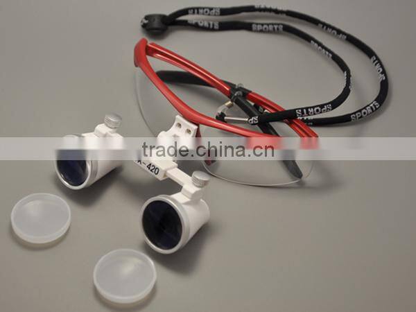 Colourful magnifying glasses/dental loups with 2.5X & 3.5X magnification