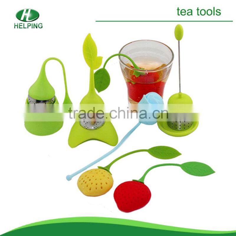 attactive price mini silicone tea bag tea strainer tea infuser