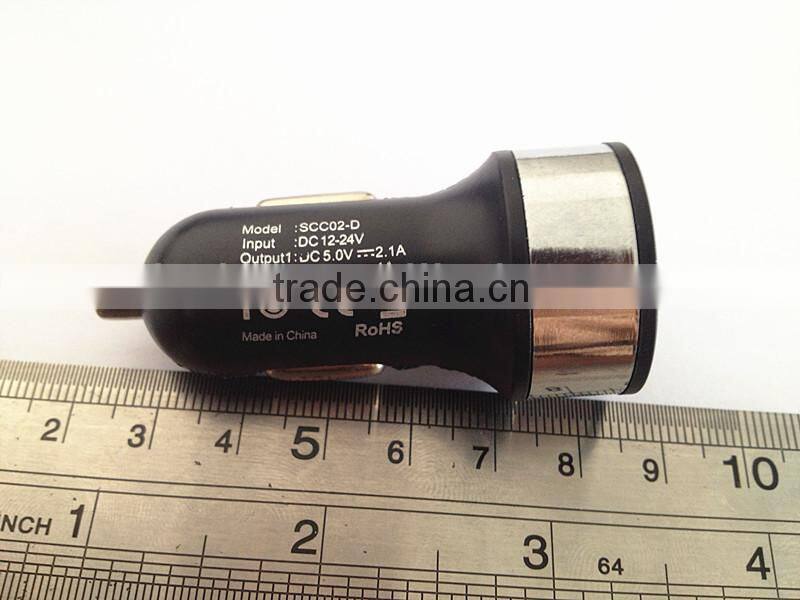 Best Wholesale Colorful Mobile Battery Mini Dual USB Car Charger