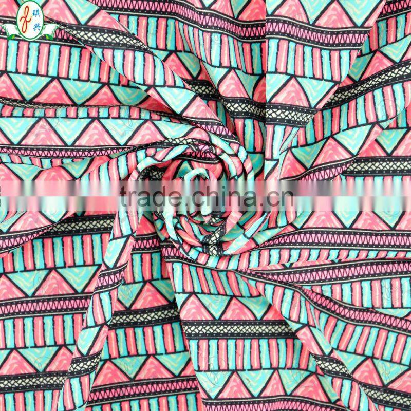 2015 New Product Excellent Stretch Nylon Elastane Geometric Pattern Underwear Fabric Nylon Lycra Fabric