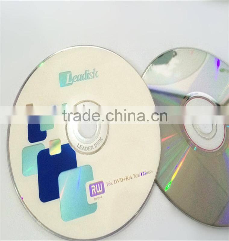 wholesale blank copor cdr 52x with 700MB capacity and 80min playing time cd