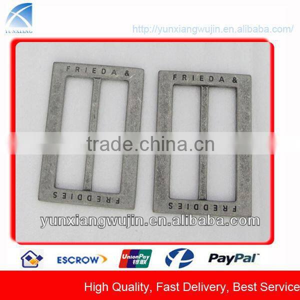 CD6763 Custom Alloy Made Embossed Metal Slide Buckle Belt