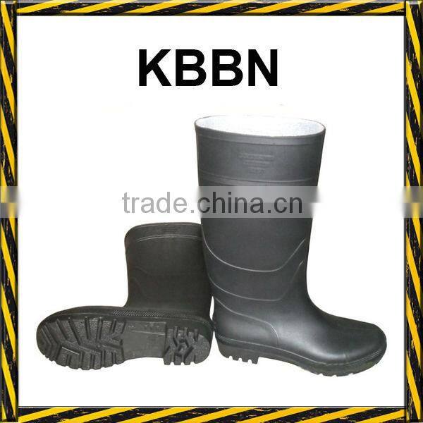 Black cheap pvc rain boots 38.5cm or 32cm height