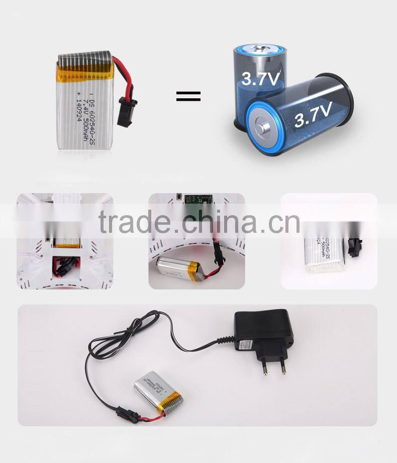 Headless mode drone with camera and LED lights