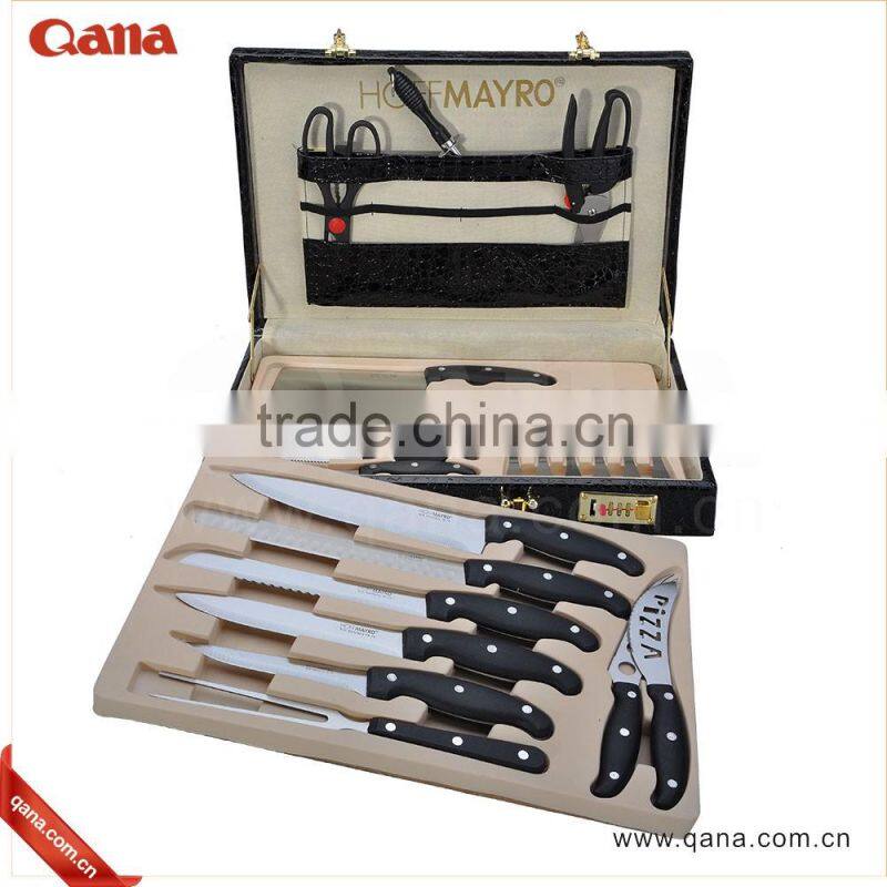 QANA hot sell damascus chef knife kitchen knifes in color Gift box