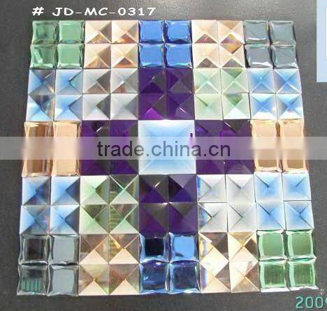 Glass mirror mosaic tile
