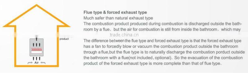 New type wall hung gas water heater 10-16L