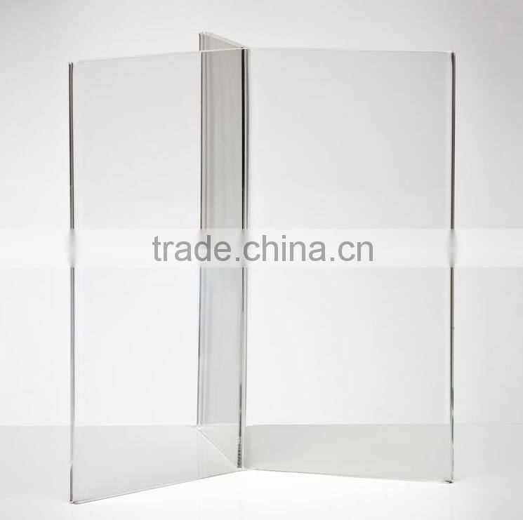 6 faced clear table top acrylic menu holder,acrylic menu stand,acrylic a5 menu stand