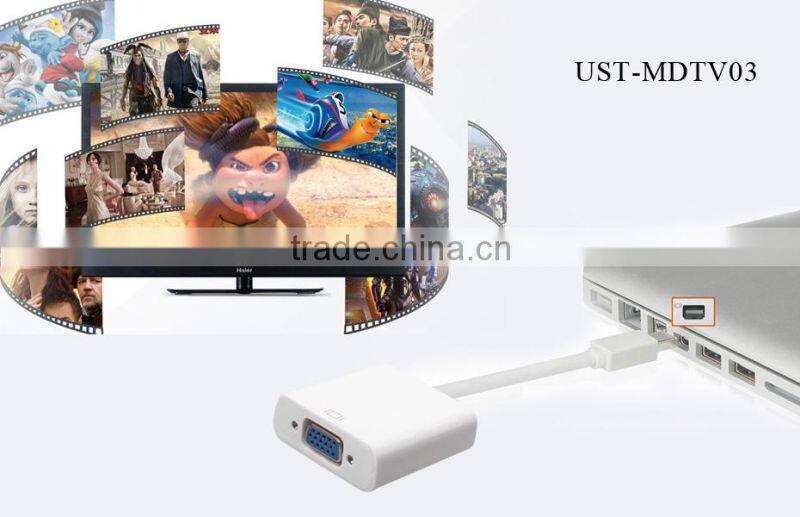 100% Brand New and High Quality Converter. newest original laptop mini dp to vga convertor