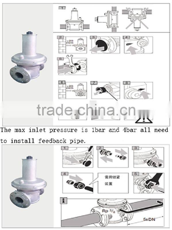 (China relief valve)gas pressure reduce valve(pressure relief valve)VDF-65F-40-3