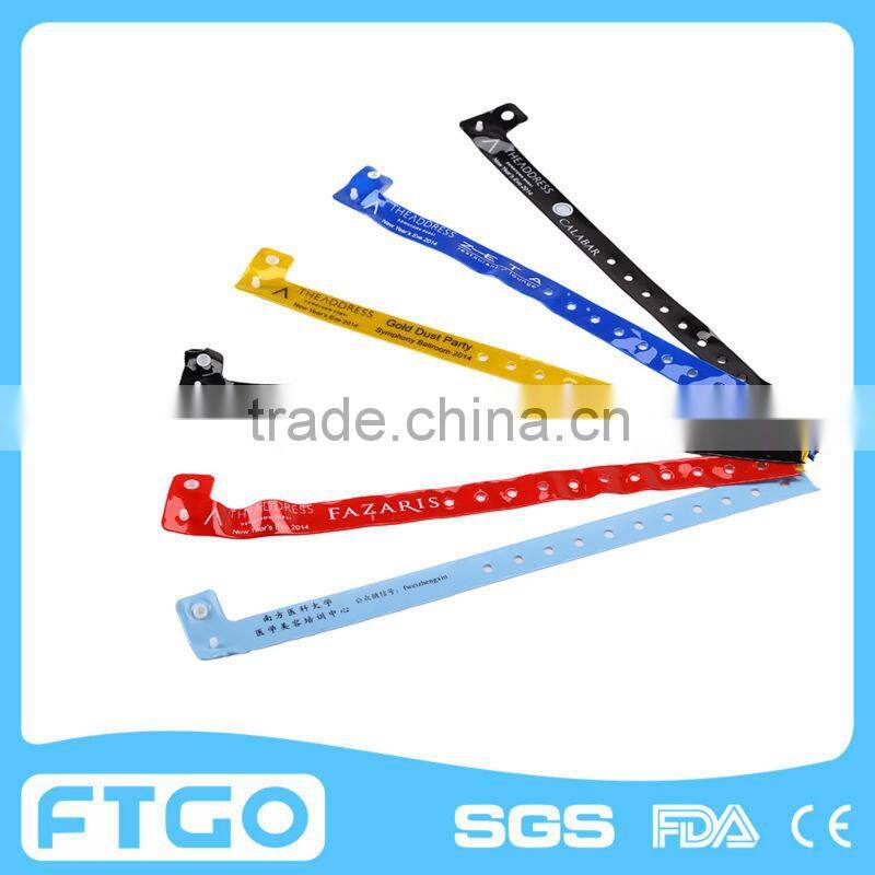 Cheap PVC Wristbands For use in Events, Hotels Etc