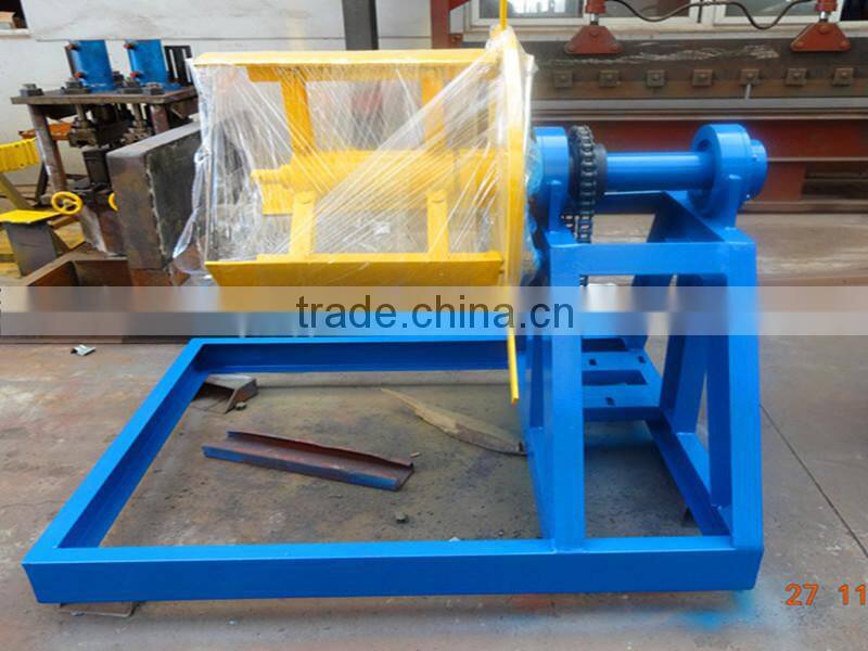 Steel sheet profile machine decoiler