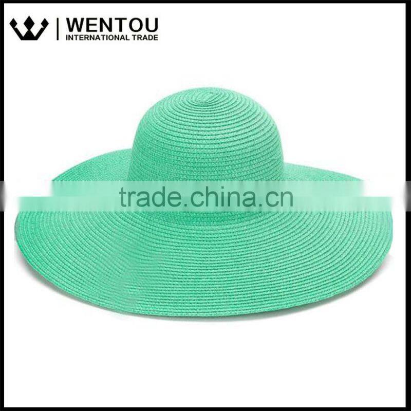 Monogrammed Floppy Straw Hat