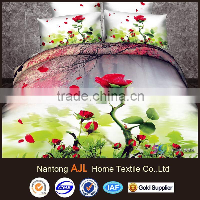 Luxury 2015 high quality 3D duvet cover bedding set