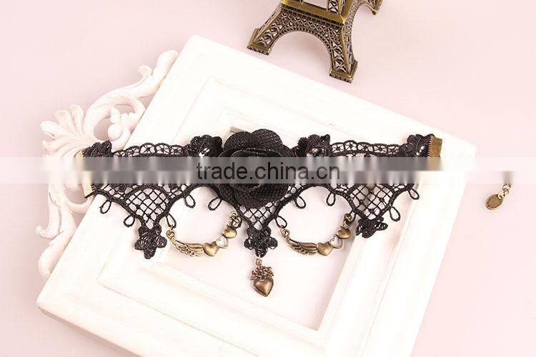 flower handmade gold shoe lace foot chain