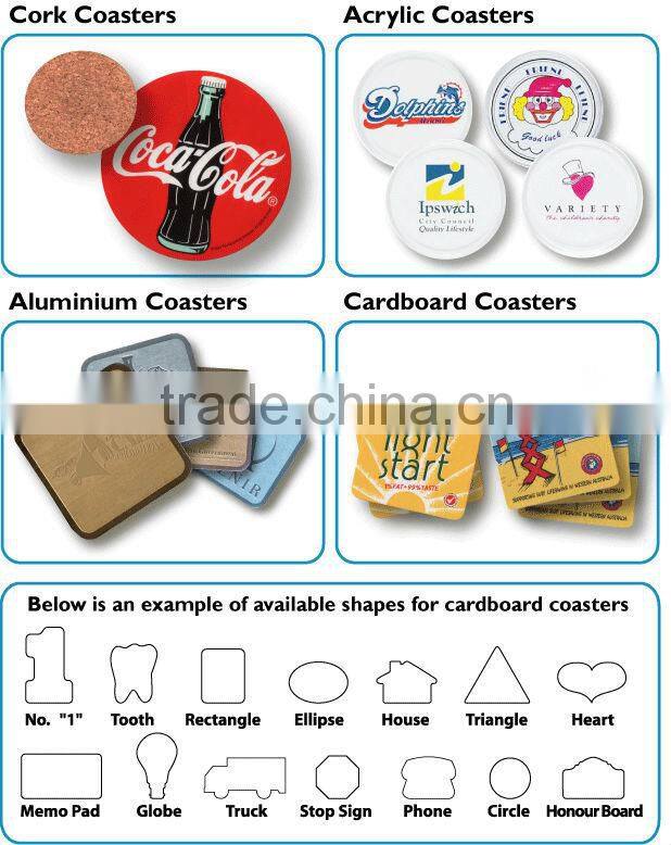 Clear acrylic placemats glass coasters