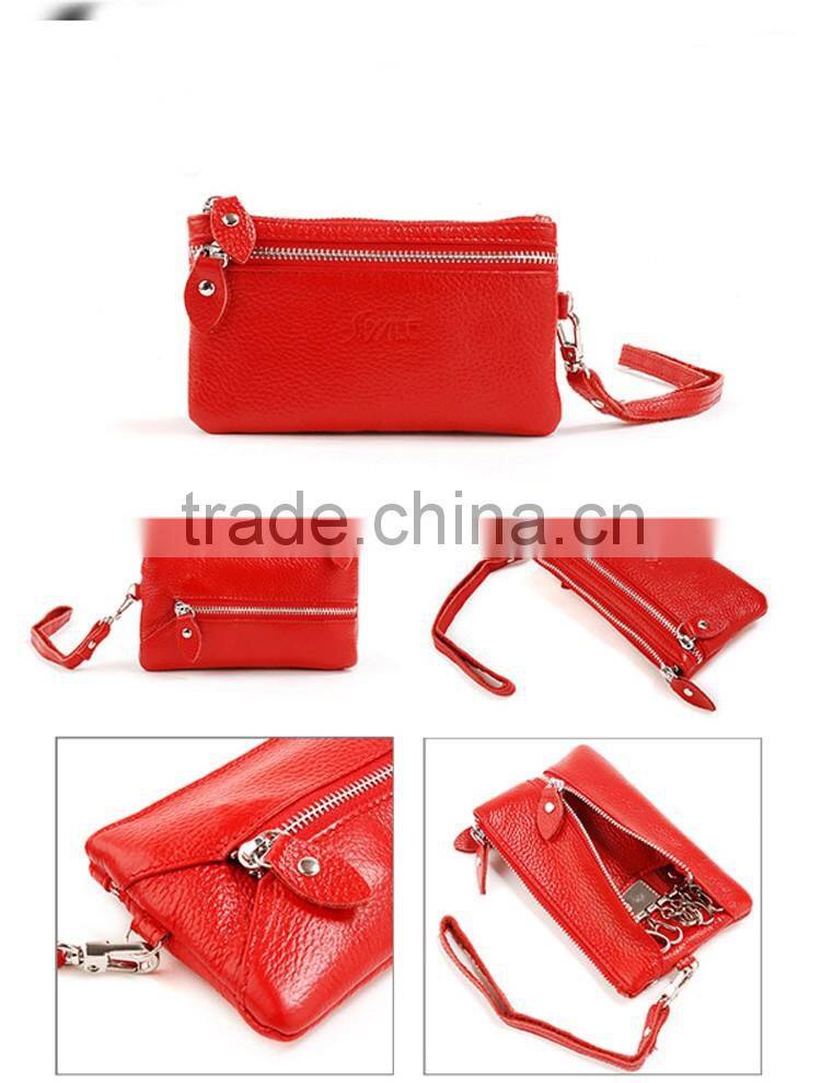 Customized high quality ladies handicraft wallet in zipper deisgn