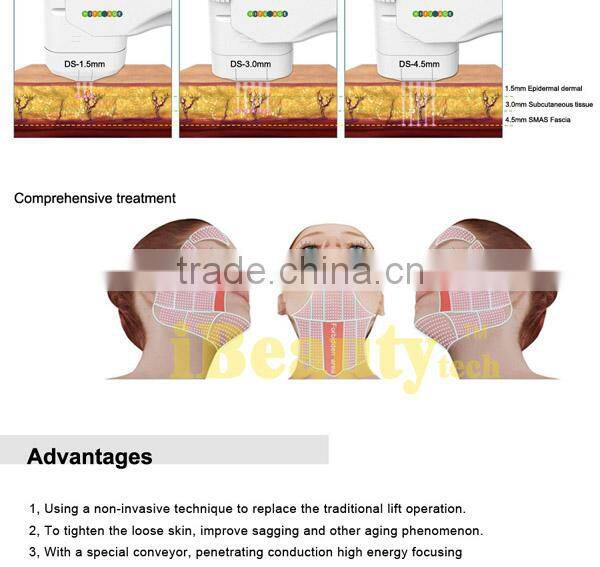 Cosmatics home used hifu for skin tightening