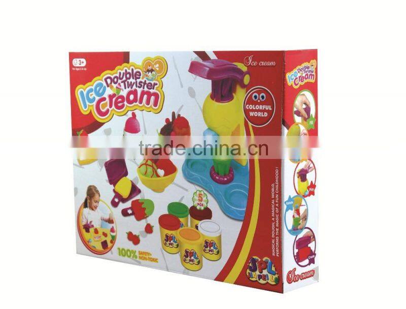 Best selling childrens game Playdough Double-flavored ice cream modeling clay