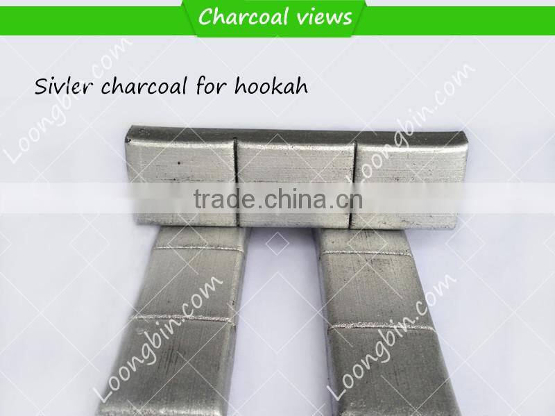 3pcs /bar Long burning time more than 90mins Nature Coconut shell silver charcoal