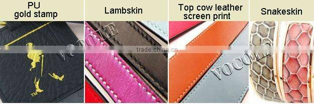 new jewelry gentlemen genuine leather money clip wallet with card holder