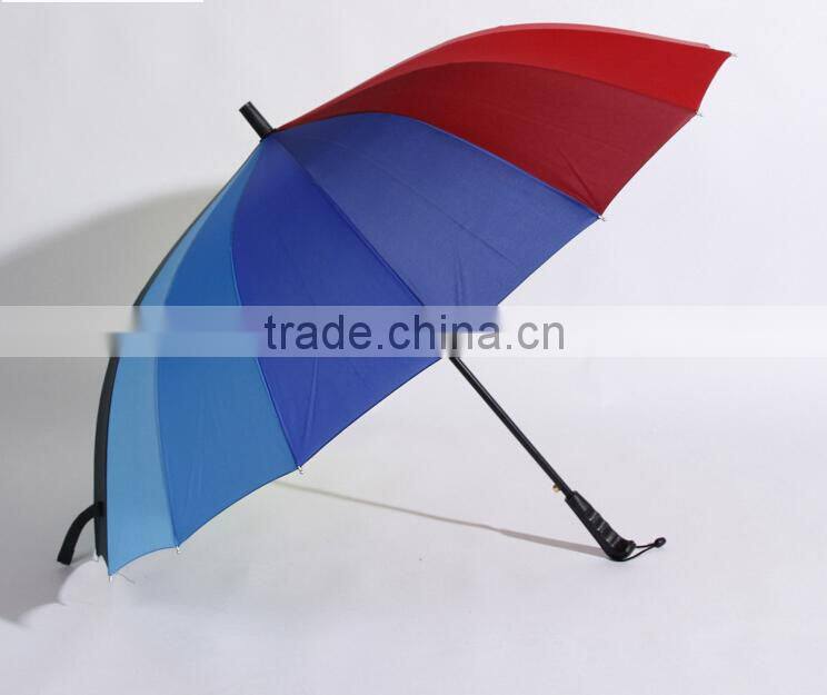 Waterproof Fabric Pongee Material rainbow umbrella