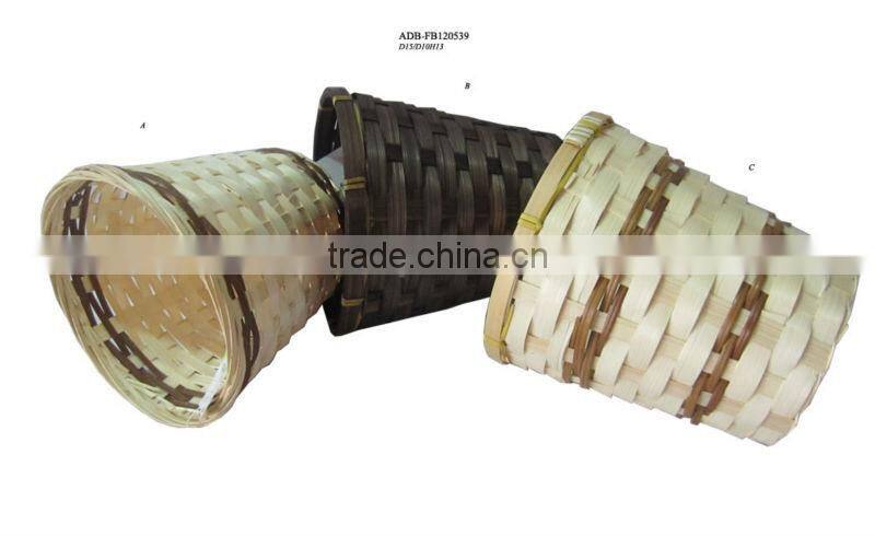 flower bamboo basket