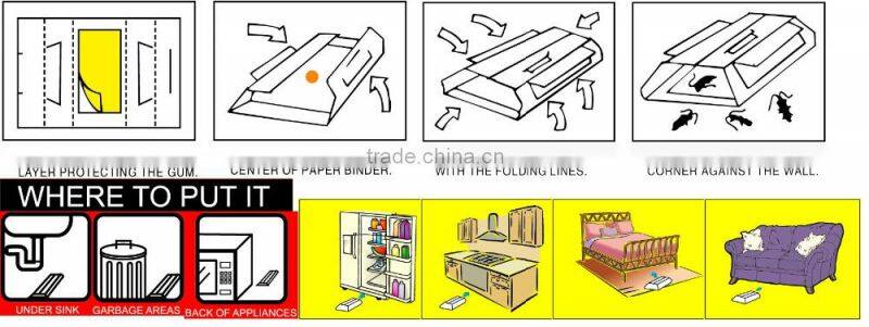 3 years quality guarantee with hexagon style natural cockroach killer