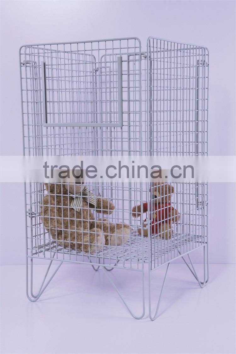 Wire Storage Basket/ metal Wire Mesh Powder Coating Basket