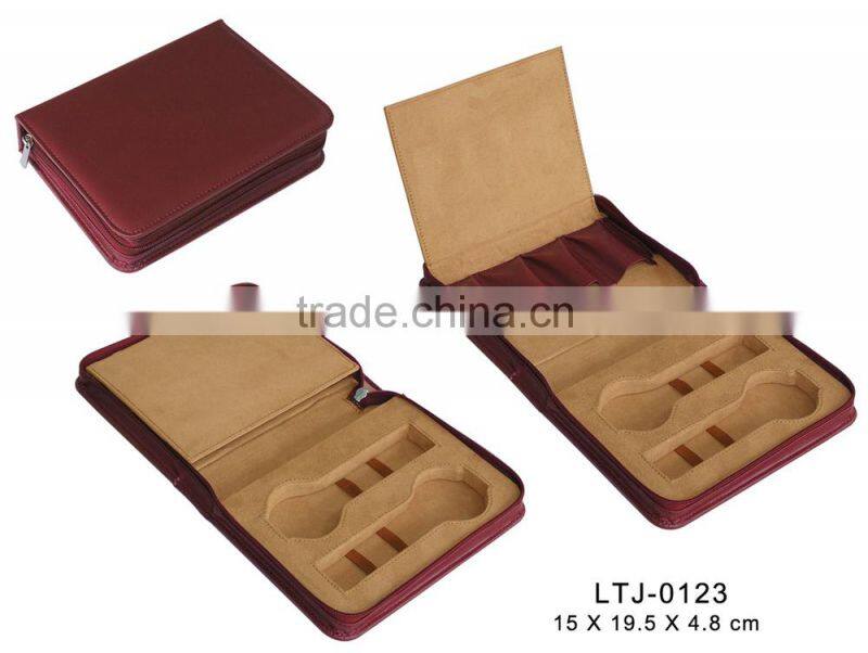 leather watch travel case