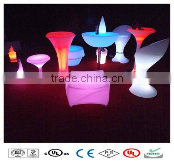 Cheap battery rechargeable outdoor acrylic led furniture