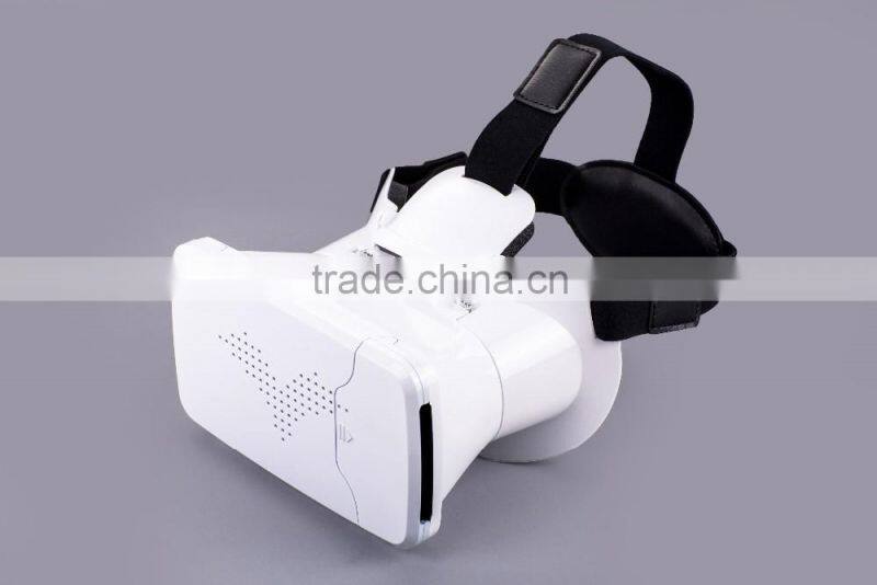 silicone 3D VR GLASSES virtual reality headset box case mobile VR headcase with button key