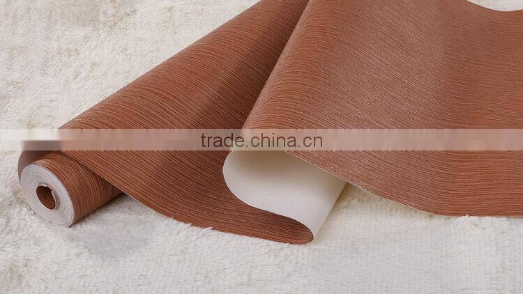 Semi PU leather for wall paper usage with metallic color