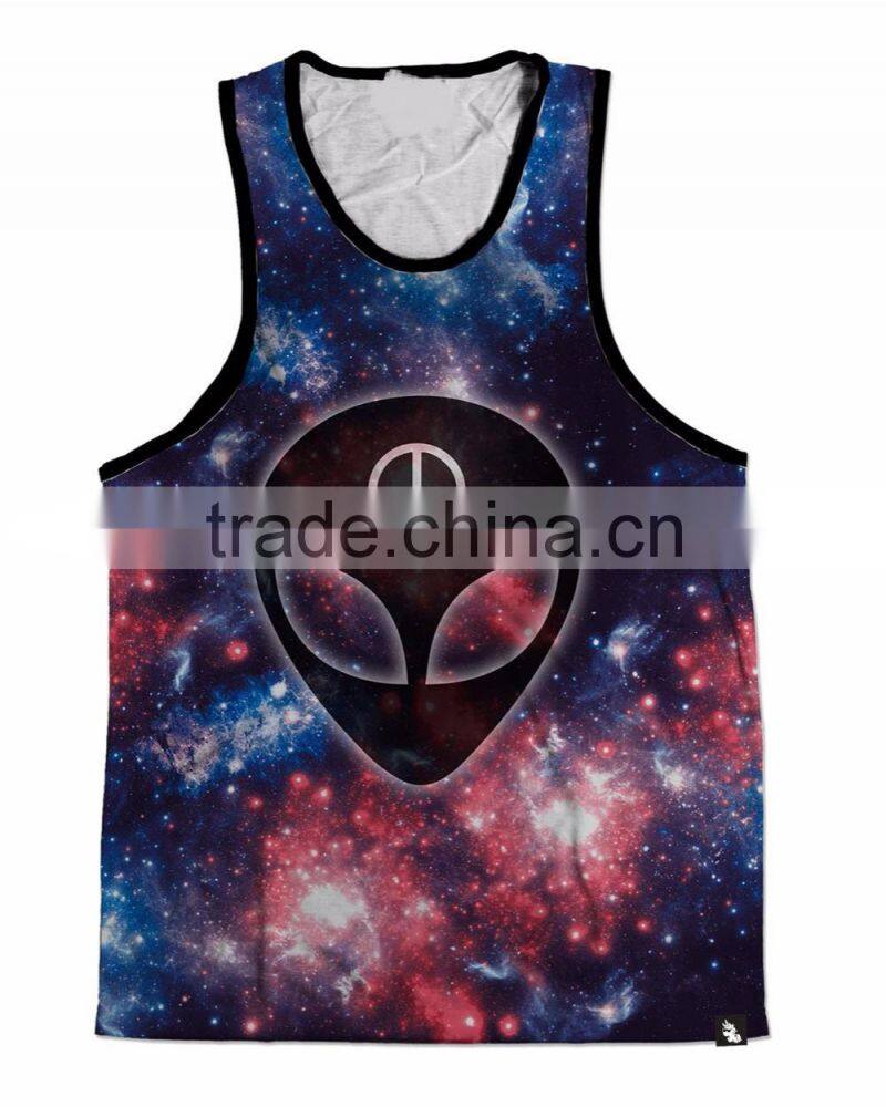 camo sublimated running singlet