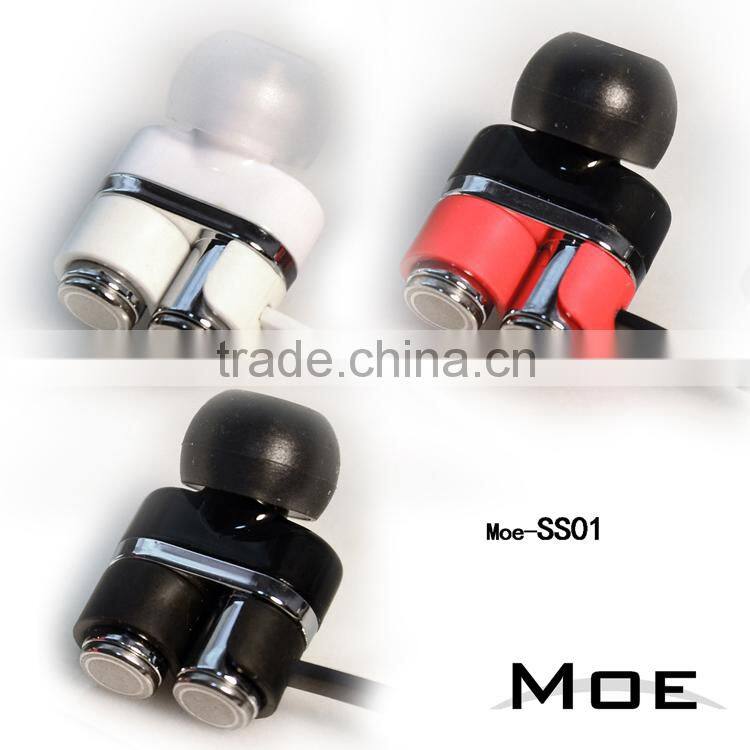 MOE SS01 Twin-Driver System High Fidelity Stereo Headphones In-Ear Earphones