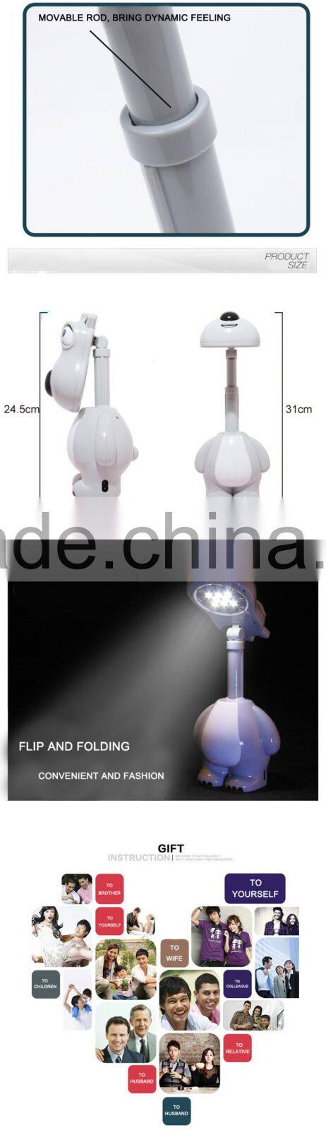 Porn printed logo led solar table lamp indoor lighting