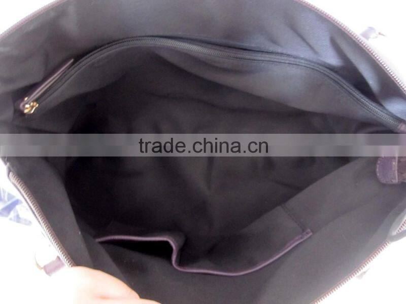 New design Ladies big office handbag fashion brifecase zipper closure shopper bag