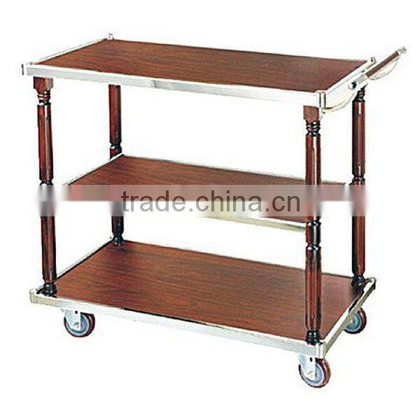 Morden Wooden Airline Food&Beverage Serving Trolleys/Catering Trolley On Wheel