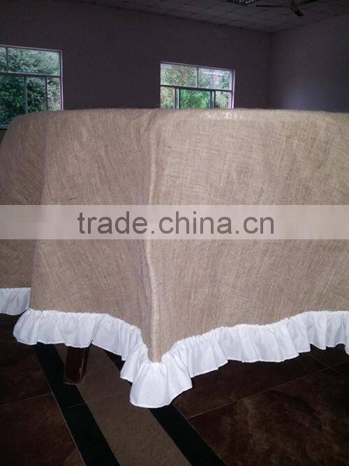 100% jute tablecloth for weeding