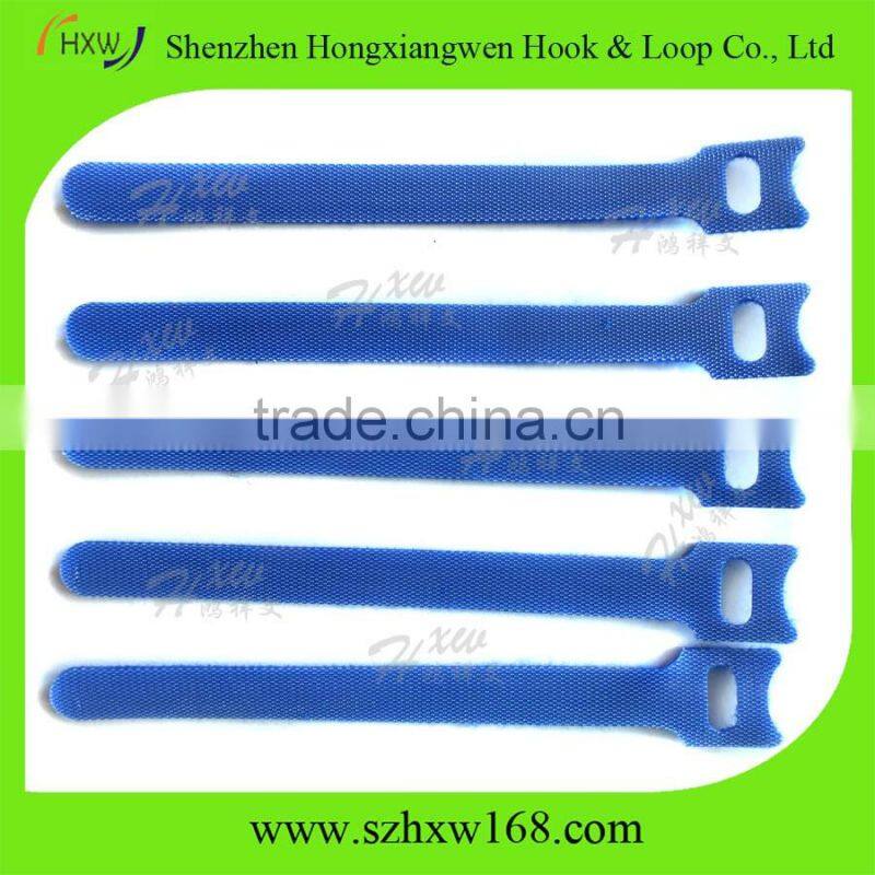 Hook Loop Nylon Cable Straps Reusable Wire Strap Ties blue
