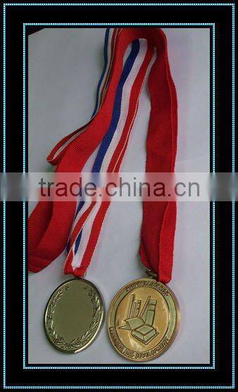 sports medal with customized ribbon