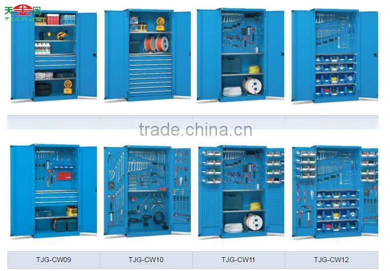 TJG-CW10 Taiwan Industrial Storage Cabinets Steel Metal Structure With 2 Doors For Garage Factory