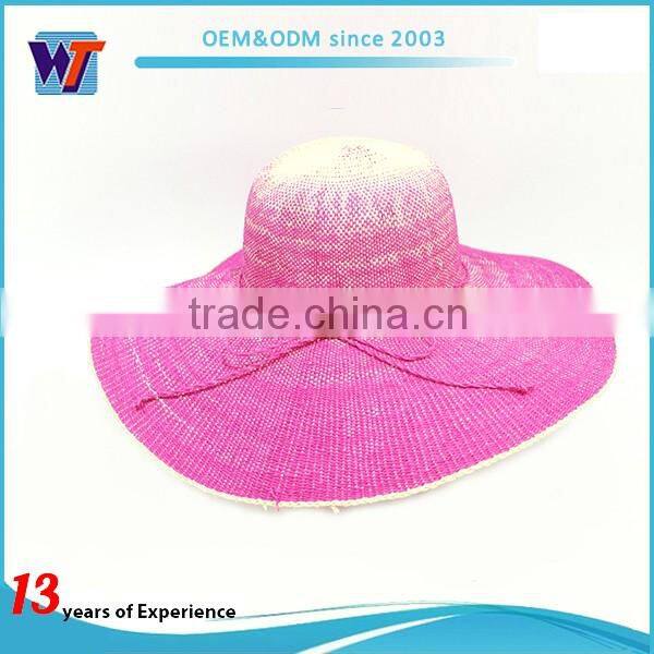 Wholesale fashion fedora hat paper braid straw hat