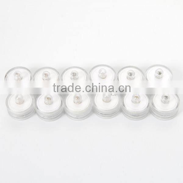 12Pcs Colorful Submersible Tea lights Waterproof Led Candles for Wedding