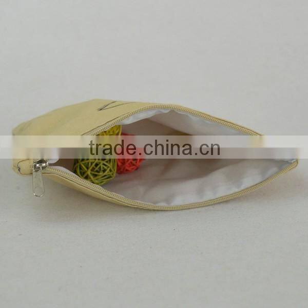 Cotton canvas foldable zipper tote bag