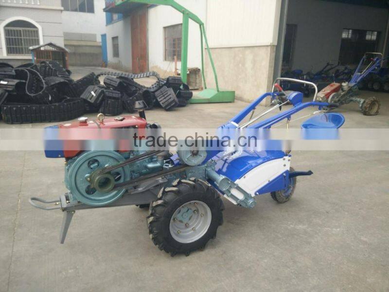 Diesel walking tractor with plough/walking behind tractor/diesel power tiller
